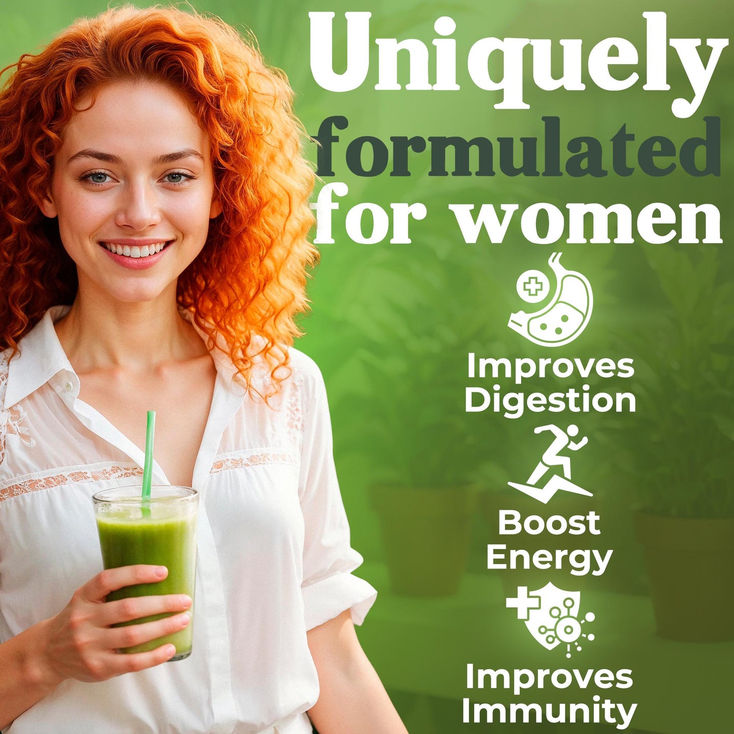 Mango Super Greens Powder with KSM-66 Ashwagandha, Spirulina, Kale and More - Organic, Vegan & Gluten-Free